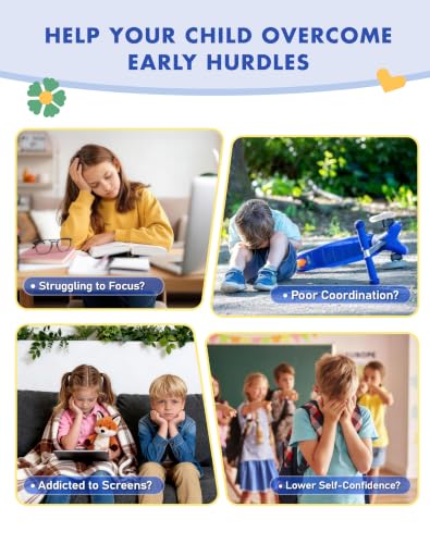 Kids Maze Balance Board with Bag, 2-in-1 Sensory Training Toy, Ages 3-12