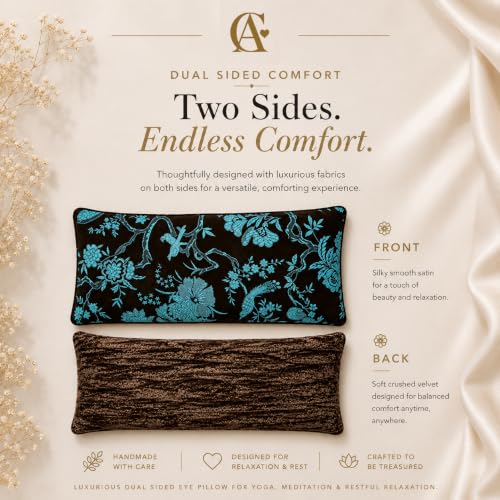 Handmade Luxe Serenity Eye Pillow - All-Natural Flaxseed - Unscented or Lavender Scented – Weighted Eye Mask for Yoga, Meditation, Hot & Cold Therapy - color: BIRDS IN PARADISE, style: LAVENDER SCENTED