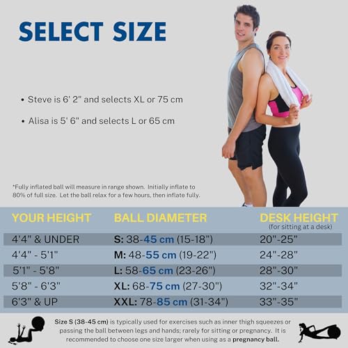 ProBody Pilates Black 14" Magic Circle, 9" Mini Exercise Ball and 65 cm Yoga Ball (3pcs) for Stability, Barre, Yoga, Core Training and Physical Therapy