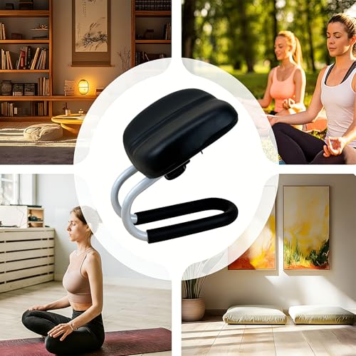 Meditation Bench, Prayer Kneeling Stool with Non-Slip Cushion，Adjustable Metal Kneeling Meditation Stool,Ergonomic Yoga Stool for Long-Term Meditation, Home Prayer and Yoga
