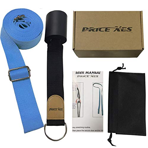 Leg Stretch Band - To Improve Leg Stretching - Easy Install on Door - Perfect Home Equipment For Ballet, Dance And Gymnastic Exercise Flexibility Stretching Strap Foot Stretcher Bands - color: Light blue