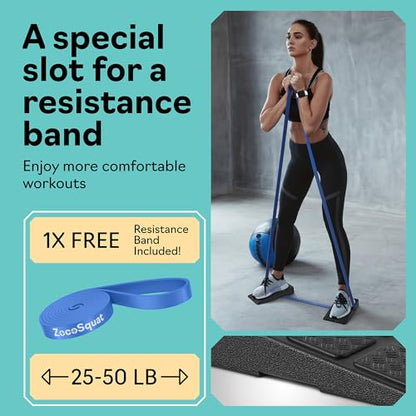 Squat Wedge Block Set of 3/5 - 960 LBS Capacity - Slant Board for Calf Stretching with 5 Stackable Angles - Calf Stretcher Slant Board - Workout Equipment - EPP Material for Exercise Equipment & Physical Therapy - color: Black&Blue