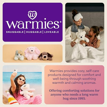warmies Microwavable Eye Mask, Weighted Sleep Mask, French Lavender, Cream - color: Cream