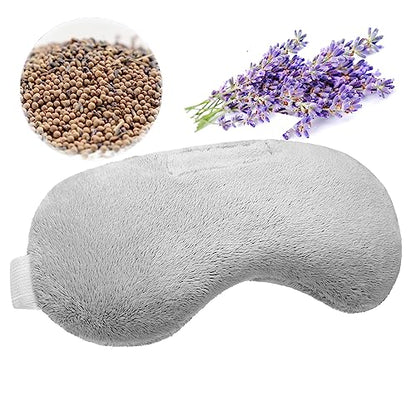 Umisleep Lavender Eye Mask, Weighted Heated Sleep Mask for Men Women, Grey - color: Gray
