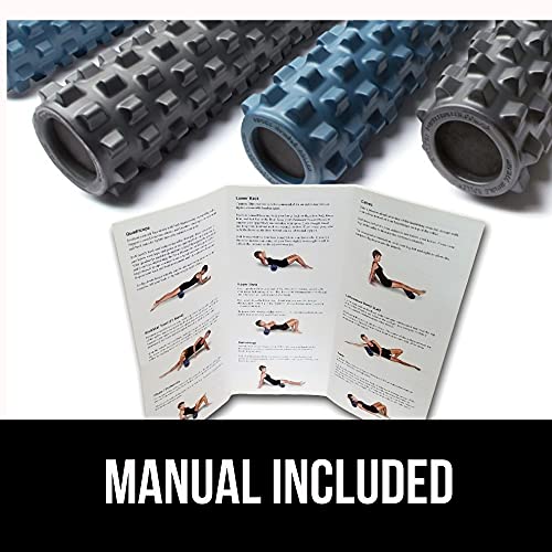 RumbleRoller Extra Firm Foam Roller Deep Tissue Massage Roller for Muscle Recovery (12 Inches Compact) - size: Compact