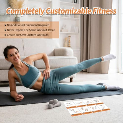 Stability Ball Workout Cards, 62 Exercises Cards Deck Large Size 5" x 3.5" Fitness Cards for Women & Men, Beginner Fitness Guide to Training Exercises at Home or Gym - style: Stability Ball