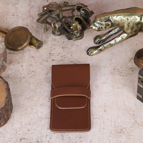 Leather Pen Sleeve Case for Fountain Pens, Multi Pen Holder Organizer, Handmade Full Grain Leather Pouch, Durable Protective Pen Cover, Classic Pen Storage Gift (Tan) - color: Tan