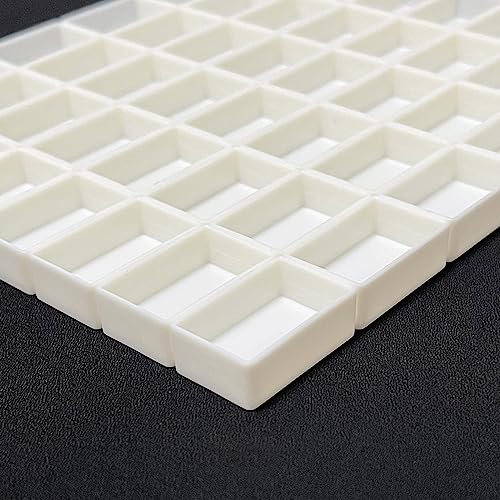 106PCS Watercolor Full Pans, 3ml Empty Paint Pans for Metal Watercolor Tins | White Plastic Paint Pans, For Metal Watercolor Tins, DIY Custom Palette, Repacking Solid & Homemade Watercolors, Sample Pans - style: 106Pcs Full Pans