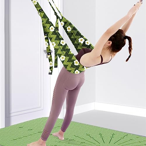 TOCO FREIDO Waist Back Leg Stretch Strap/Yoga Fitness Band, Leg Stretching Assist Trainer, Yoga Stretcher, Back Bend Split Inversion Strap for Fitness, Dance, Ballet, Gymnastics - color: Green New