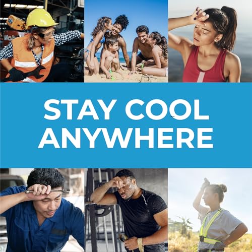 SHAKEitCOOL Original Cooling Towel – Be Cool in Style - Heat Relief, Soft, Lightweight, Sun Protection, Easy Clean - Perfect for Biking, Running, Yoga, Gym, Gardening - Green Topo - color: Green Topo