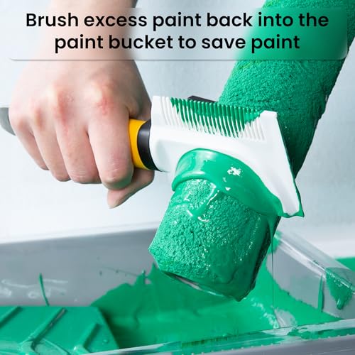 VOOMEY 7-in-1 Paint Brush Comb, Paint Roller Cleaner, Paint Brush Cleaner Tool,Paint Can Opener,Scraper Design - size: 7-in-1 Paint Brush Comb