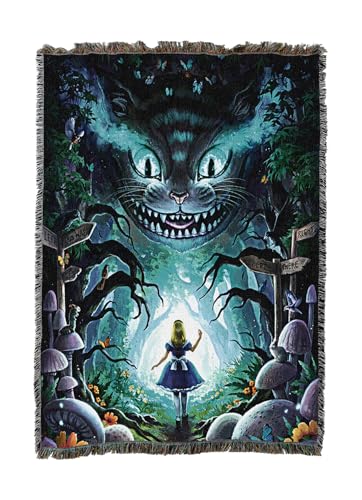 Pure Country Weavers Into Wonderland Blanket by Jonas Jödicke - Gift Tapestry Throw Woven from Cotton - Made in The USA (50X60) - color: Into Wonderland, size: 50x60