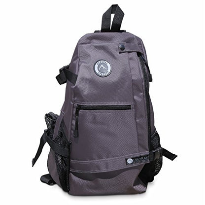 AURORAE Yoga Mat/Gym/Pickleball Cross-body Sling Back Pack. Mat sold separately - color: Grey
