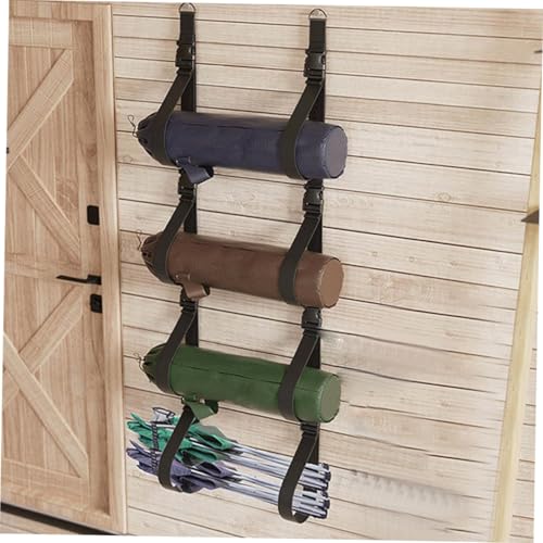2pcs Adjustable Wall Mounted Storage Straps for Garage and Camping Chair, Heavy-duty Buckle Hanging Organizer, Multi-use Wall Storage System for Home and Outdoor