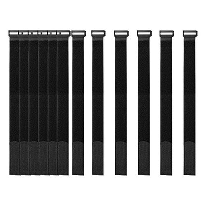 YiwerDer [16 Pack] 1 x 18" Hook and Loop Reusable Fastening Nylon Cable Securing Straps, Durable Functional Ties to Keep Your Places from Tangled Messes of Cords - style: 18" x 1Inch
