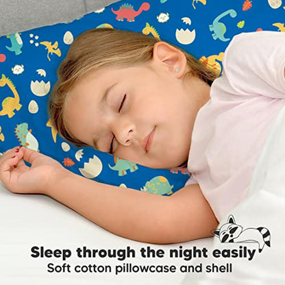Toddler Pillow with Pillowcase, 13x18 My Little Dreamy Pillow (DinoWorld) - color: Dinoworld