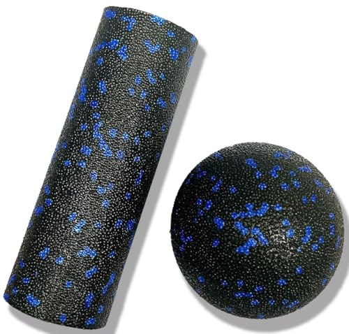 Mini Foam Roller, High Density Massage Tool for Physical Therapy - color: Blue