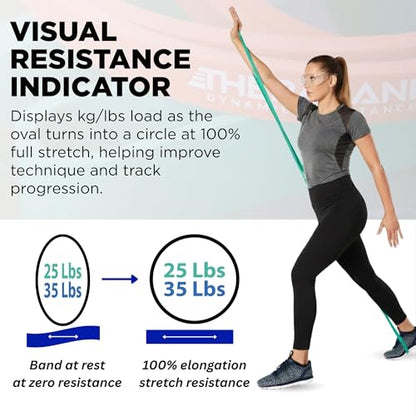 THERABAND High Resistance Band Set of 2, Exercise, Workout, Loop, M, 2-Pack | Elastic resistance band for exercise, strength training, stretching and physical therapy - size: 2 Pack Medium (25-35 lbs)