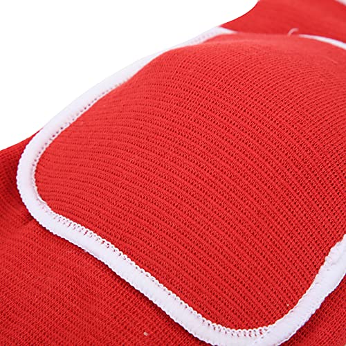 1 Pair Protective Knee Pads,Thicken Sponge Brace Knee Guards,Knee Pads for Dance Yoga Multi Sports (Red)