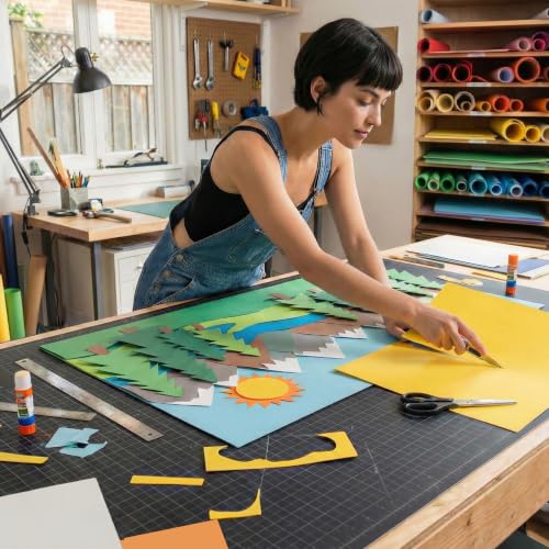 ALVIN GBM Self-Healing Cutting Mat 40 x 60 inch | Double-Sided Green/Black | 5-Layer Gridded Surface for Arts, Crafts and Sewing - Model GBM4060 - size: 40"L x 60"W
