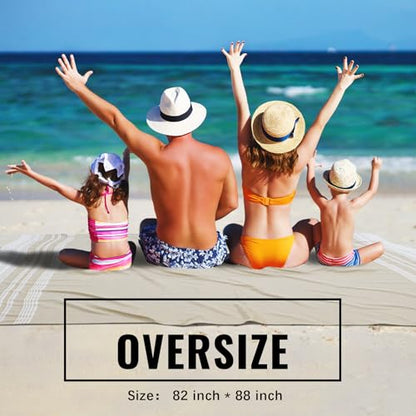 Large Throw Blanket Yoga Blanket Turkish Beach Towel Mens Birthday Gift Ideas Dad Father Day Husband Brother Uncle Boyfriend Male Boss Grandpa Him Appreciation Thank You Retirement 60th 50th 40th 30th - color: Dark Grey, size: Giant Large 82''x88''
