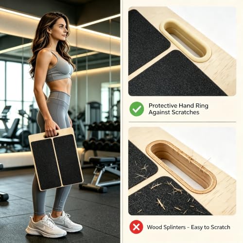 Wooden Slant Board for Calf Stretching – Adjustable Calf Stretch & Mobility Board for Squats & Exercise, Incline Board for Ankle Achilles & Foot Stretcher, Green