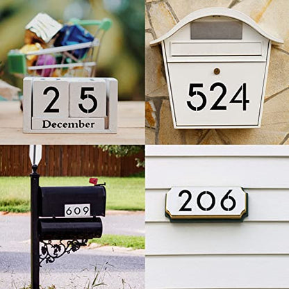 DXCYZ 15 Inch Large Number Stencils Kit 0-9 Address Number Stencil, 10PCS Reusable Plastic Painting Number Templates for Mailbox Signs, Door, Cars, Trucks, Home, Window (15 Inch) - size: 15 Inch