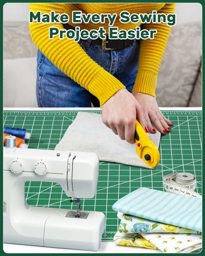 Self Healing Cutting Mat, 23" x 35", Large Double-Sided Rotary Cutting Mat for Sewing, Quilting, Scrapbooking, Fabric & Craft Cutting Board, (A1), Green - size: 35"L x 23"W