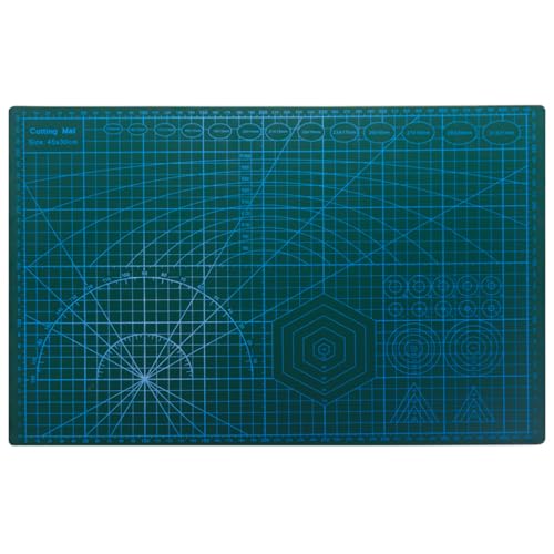 A3 Double Sided Self-Healing Cutting Mat, 12" x 18" | Versatile Craft Board, Precision Cutting & Easy Measurement, Ideal for Sewing, Quilting, Scrapbooking & Arts - size: 18"L x 12"W