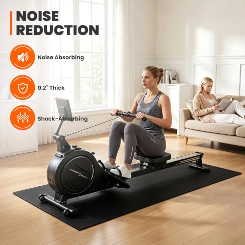 Stepwaver Walking Pad Mat, 102"x36", Treadmill Mat for Hardwood Floors | High Density, 0.2" Thickness, Floor Protection for Rowing Machine Mat, Bike, Elliptical, Treadmill, Walking Pad - size: 102"L x 36"W x 0.2"Th