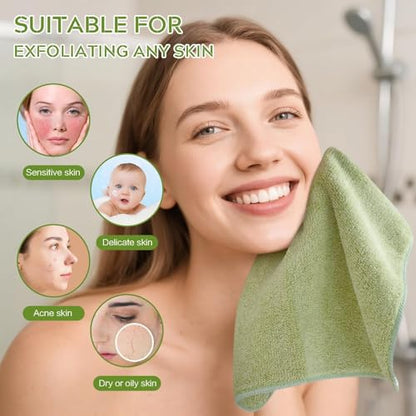 Microfiber Face Towels Soft Washcloths 12Inch x 12Inch 6 Pack Multicolor - color: Multicolor2