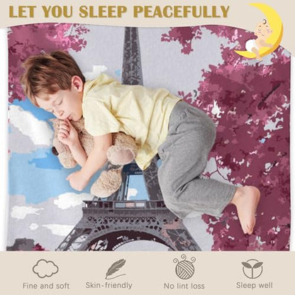 Paris Tower Blanket, Paris Tower Soft Lightweight Throw Blanket for Sofa Couch Bed Room 50x60 inch - color: Paris Tower