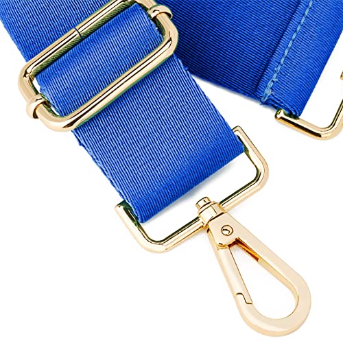 ZOOEASS Wide Shoulder Strap (Solid),Adjustable Replacement Belt Crossbody Canvas Bag Handbag - color: Azure