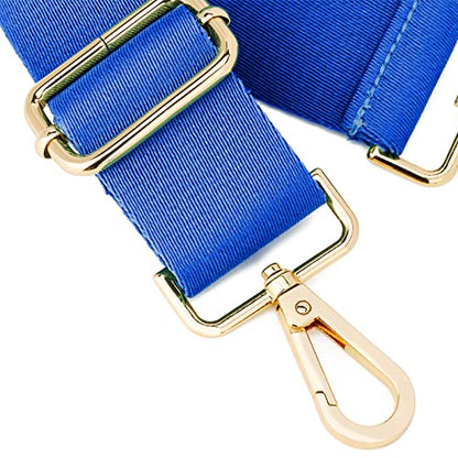 ZOOEASS Wide Shoulder Strap (Solid),Adjustable Replacement Belt Crossbody Canvas Bag Handbag - color: Azure