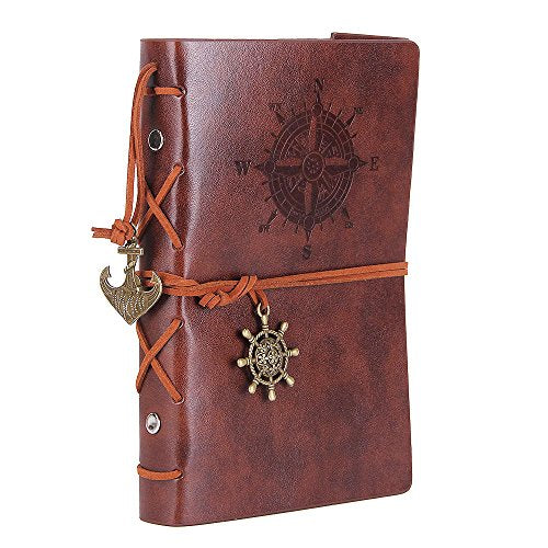 EvZ 7-Inch Refillable A6 Binder Notebook - Premium Vegan Leather Personal Planner, Eco-Friendly Journal with 6-Ring Loose-Leaf System for Writing, Business, and Creative Sketches, Retro Coffee - color: Retro Coffee, size: 7 Inches