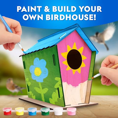 National Geographic Mega Arts and Crafts Activity Kit for Kids Ages 8-12 | Rock Painting, Weaving Loom for Kids & Birdhouse Craft, 3 Creative Projects, 25 Bonus Activities, Art Supplies, Birthday Gift - style: Mega Craft Kit