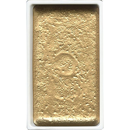 Kuretake : Gansai Tambi Japanese Watercolour : Gold : Large Pan