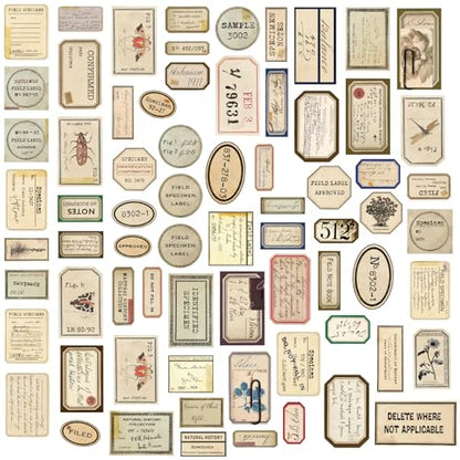 140 Pcs Vintage Aesthetic Stickers for Adults | Junk Journal Supplies for Scrapbooking Bullet Journal Collage Diary DIY Crafts - style: Vintage Aesthetic