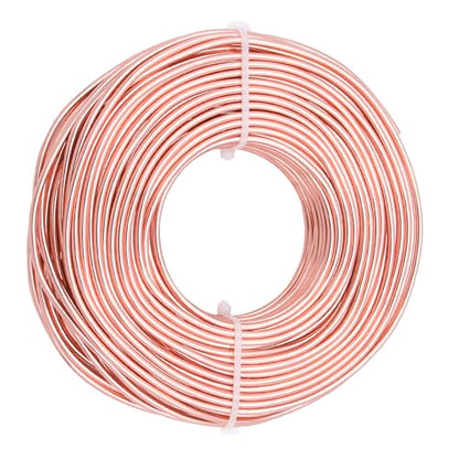 9 Gauge Aluminum Craft Wire, 100 Feet 3mm Bendable Metal Wire for Jewelry Making, Sculpting and Floral Design, Soft Armature Wire for DIY Crafts (Champagne) - size: 9 Gauge(3mm), style: Champagne