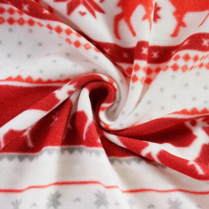 CAI TENG Red Christmas Blankets, 50 X 60 inch, 6 Pack - color: Christmas Red