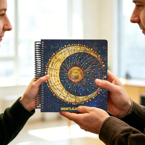 Hardcover Sketchbook,7.2" x 8.3" Spiral Bound Drawing Pad | 150gsm(92lb)Acid-Free Thick Paper,Blank Art Journal for Adults,Artists&Beginners,Ideal for Sketching,Doodling and Mixed Media - color: moon
