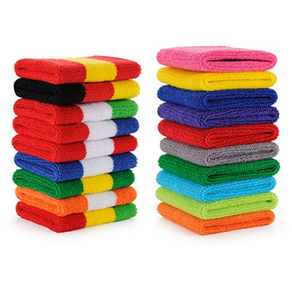 ONUPGO Sweatband Set Sports Headband Wristband Set Sweatbands Terry Cloth Wristband Wrist Sweatband Headbands Moisture Wicking Sweat Absorbing Head Band - color: Neon Blue