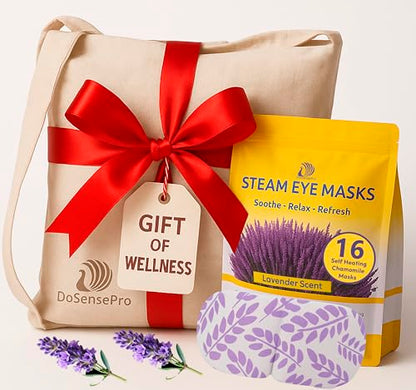 Premium, Advanced Acupressure Mat & Pillow Set with Hot/Cold Gel Pack (Natural Linen) + Lavender Self‑Heating Steam Eye Mask for Pain Relief, Sleep Aid & Recovery