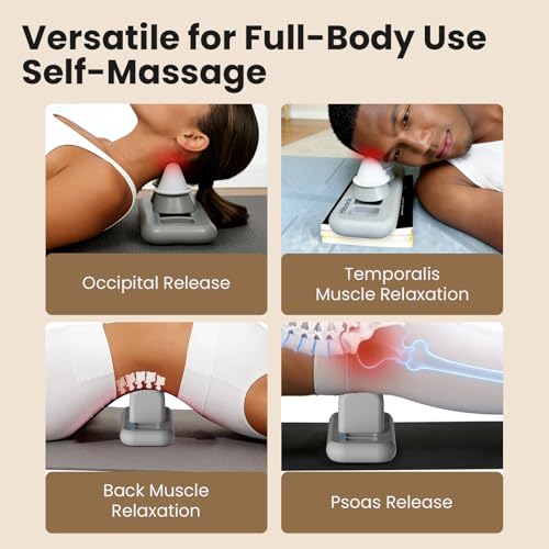 Self Myofascial Release Tool, Occipital Release Tool, Pressure Point Massage Tool, Full-Body Trigger Point Relief for Back Neck Hip Leg Foot