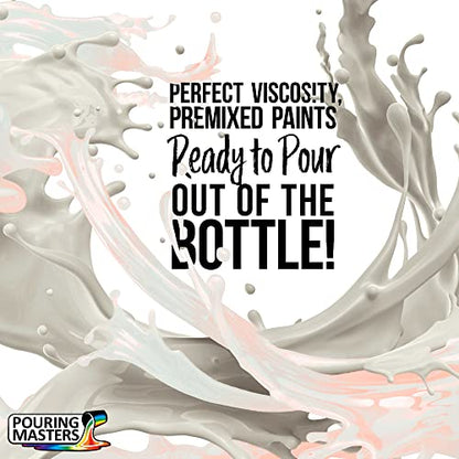 Pouring Masters Red Interference Pearl Special Effects Acrylic Pouring Paint - Premium 32-Ounce Pre-Mixed Fluid Acrylic Paint - Fluid Art Supplies for Canvas, Wood, Paper, Tile & Rocks - color: Red, size: 32 Fl Oz (Pack of 1)