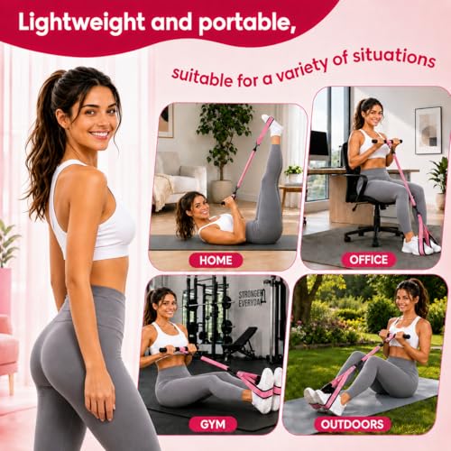 Upgraded Pedal Resistance Band with Handle for Full-Body Workouts