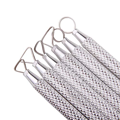 Zuoyou 6 Pcs Clay Pottery Sculpting ToolsSet Caving Craft Modelling Tools | Pottery Polymer Clay Ribbon Loop Tools ,Scraper Ceramic Modelling Tools, Sculpture Tools for Clay, Sculpture Carving Tools
