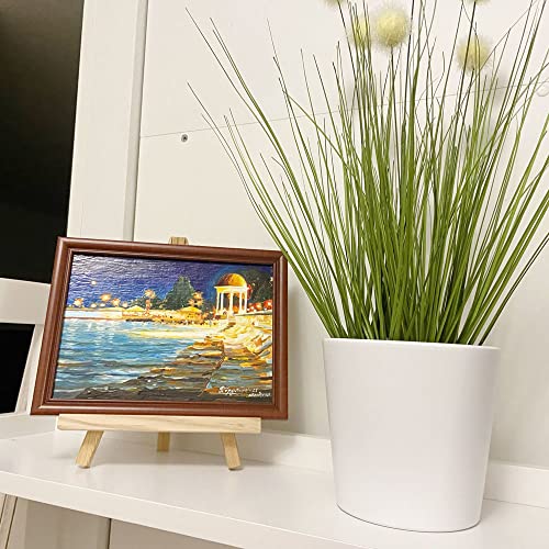9.4" Tall Natural Pine Wood Tripod Easel Photo Painting Display Portable Tripod Holder Stand& Adjustable Wooden Tripod Tabletop Holder Stand for Canvas, Painting Party, Kids Crafts, Photos(12pack) - style: 12pack
