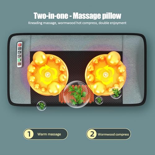 Full Body Massage Mat with Heat | 3D Lumbar Traction & Relaxation | Shiatsus Neck Massager with Massage Points | Electric Massage Pad with Timer | Body Stretching & Circulation fit 1.4 m-9.m
