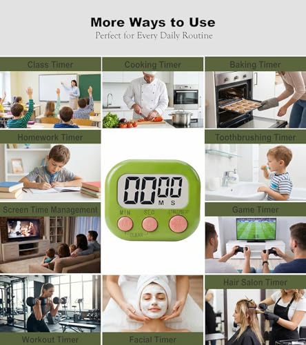 Digital Timer for Classroom Teachers Students, Magnetic Countdown Timer